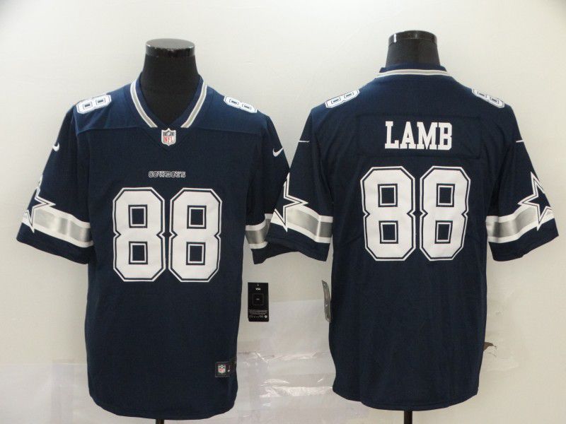 Men Dallas Cowboys 88 Lamb Blue Nike Vapor Untouchable Stitched Limited NFL Jerseys